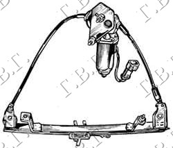 PODIZAC PREDNJEG PROZORA ELEKTRICNI 5 VRATA (A KVALITET) RENAULT CLIO I 1996-1998 (B C57/5 357)