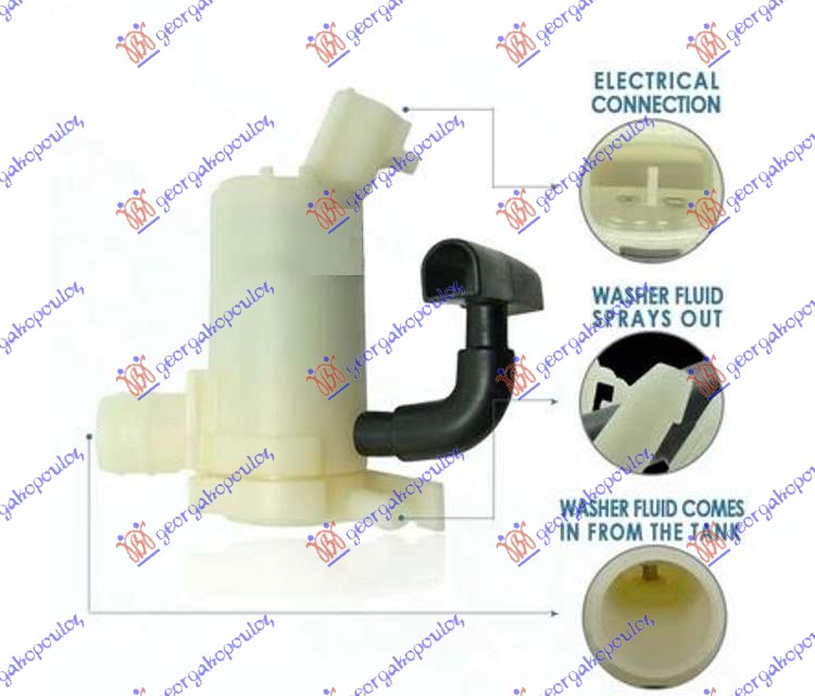 MOTOR POSUDE BRISACA (1 PUMPA) HONDA CIVIC H/B-L/B 2012-2016 (FK)