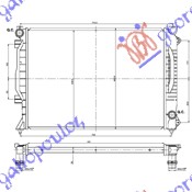 HLADNJAK MOTORA 2.7I 24v - 2.5TDi (MAN) (63x45x30) AUDI A6 1997-2004 (4B2/4B4/4B5/4B6)