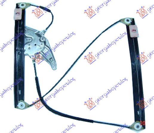 PODIZAC PREDNJEG PROZORA ELEKTRICNI (BEZ MOTORA) AUDI A6 1997-2004 (4B2/4B4/4B5/4B6)