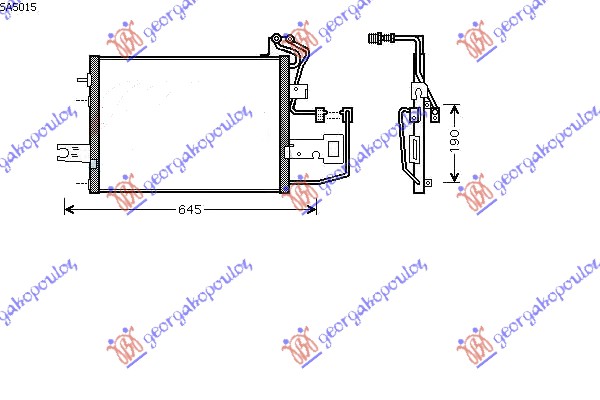 HLADNJAK KLIME (471x325x20) SKODA FELICIA 1998-2001 (6U1/6U5)