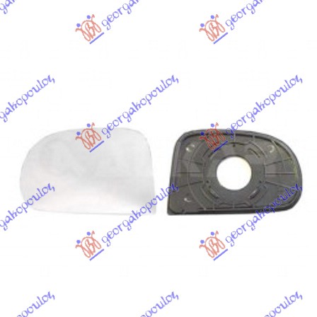 STAKLO RETROVIZORA (RAVNO) HYUNDAI ATOS PRIME 1999-2003 (MX)