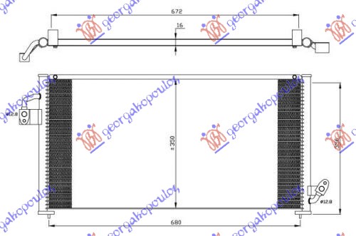 HLADNJAK KLIME ZA SVE MODELE (735x347x16) 1997-99 SUBARU FORESTER 1998-2002 (SF)