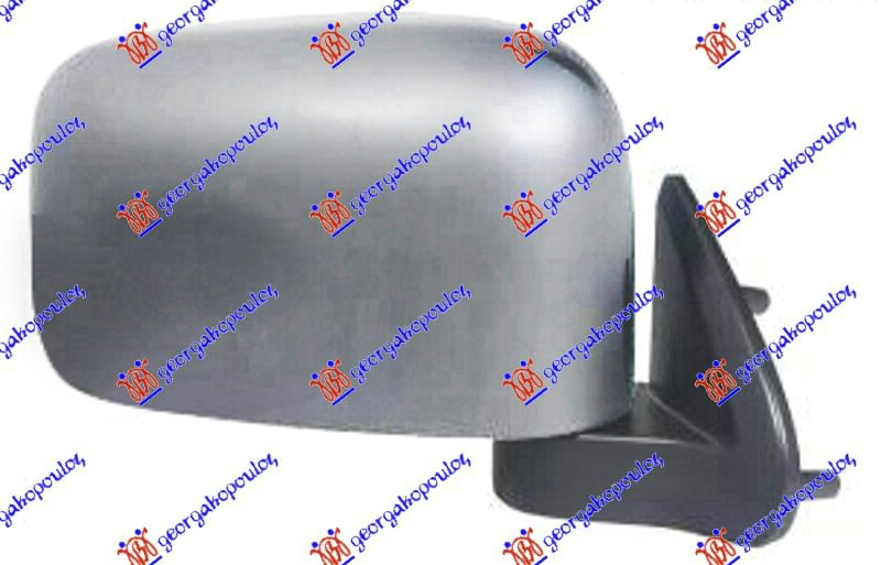 RETROVIZOR MEHANICKI HROM (DUPLA KABINA/4 VRATA) (KONVEKSNO STAKLO) NISSAN P/U NAVARA 2WD-4WD 2001-2010 (D22)