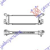 HLADNJAK INTERKULERA 1.7 CDi (391x115x34) MERCEDES A CLASS 1998-2004 (W168)