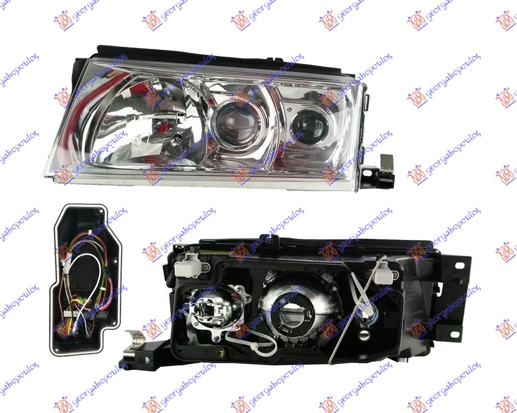 FAR XENON 2000- (DEPO) SKODA OCTAVIA 4 1997-2010 (1U2/1U5)