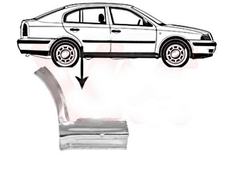 RUB (PREDNJI DEO SA POLOVINOM SAJTNE) SKODA OCTAVIA 4 1997-2010 (1U2/1U5)