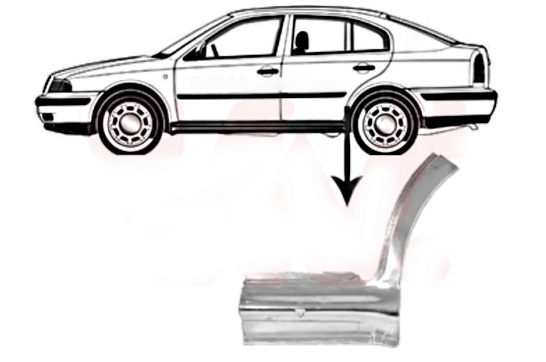 RUB (PREDNJI DEO SA POLOVINOM SAJTNE) SKODA OCTAVIA 4 1997-2010 (1U2/1U5)