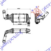 HLADNJAK INTERKULERA 2.0-2.2 DTi (22.0x12.7x6.6) OPEL ZAFIRA 1999-2005 (T98)