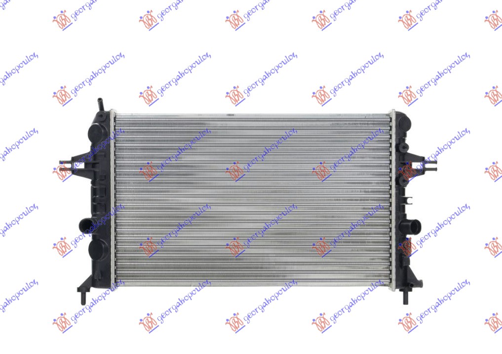 HLADNJAK MOTORA 1.6i 16V (Z16XEP) (+AC) (60x37) (DIJAGONALNO) OPEL ZAFIRA 1999-2005 (T98)