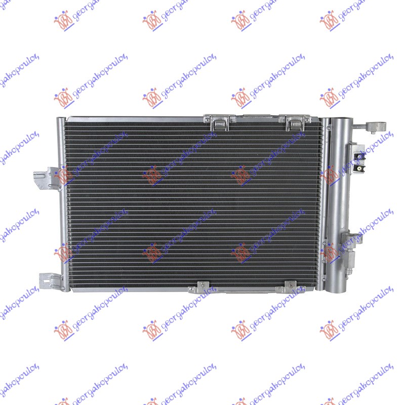 HLADNJAK KLIME KOMPLET (MAN/AUTO) -2002 (540x382x16) (CREVO - FILTER ISTA STRANA) OPEL ZAFIRA 1999-2005 (T98)