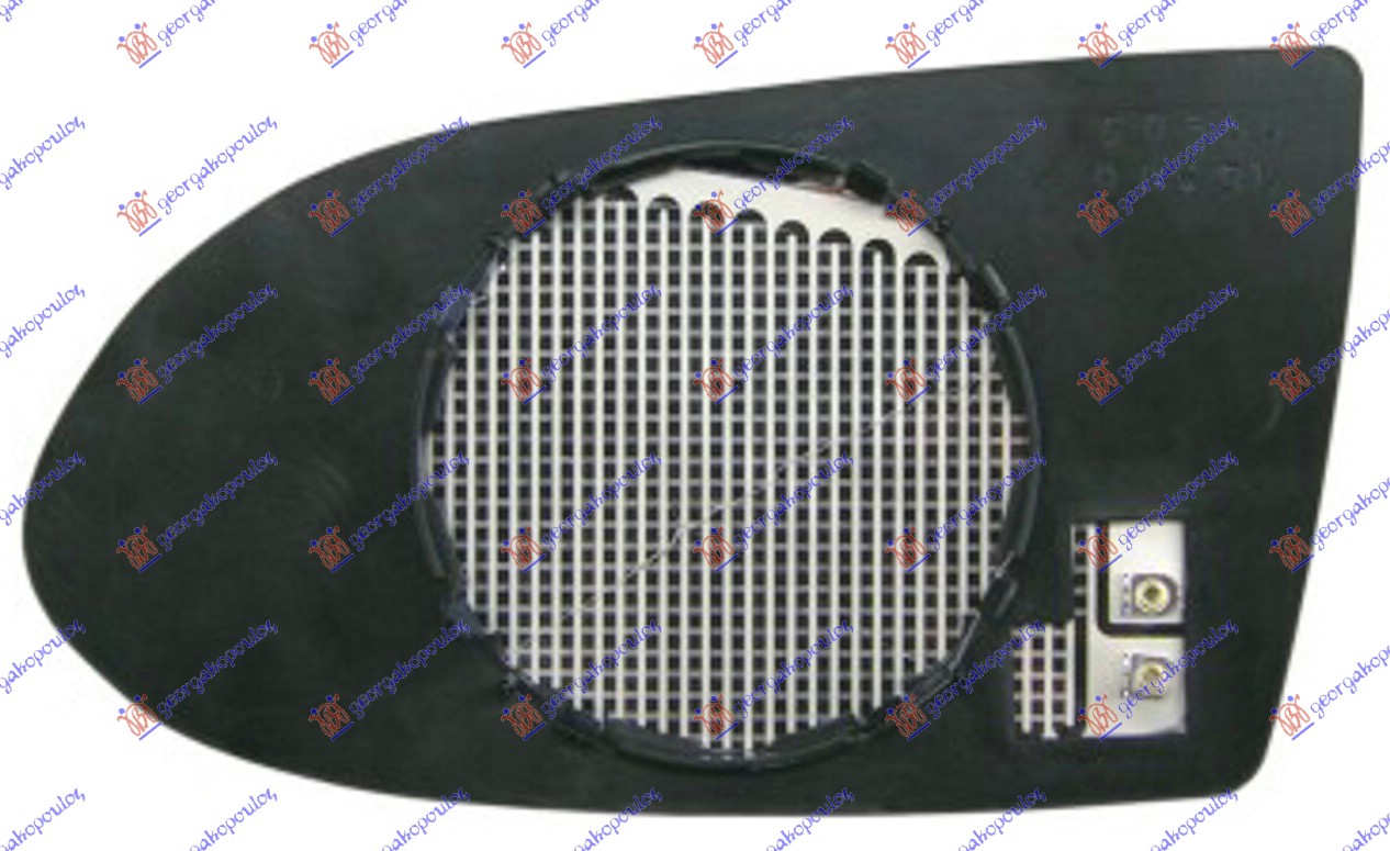STAKLO RETROVIZORA SA GREJACEM 2002- (KONVEKSNO) OPEL ZAFIRA 1999-2005 (T98)