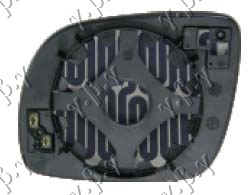 STAKLO RETROVIZORA SA GREJACEM (KRATKO) (KONVEKSNO) VW LUPO 1998-2005 (6X1/6E1)