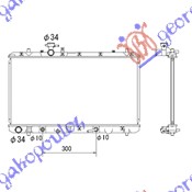 HLADNJAK MOTORA 1.5i/1.6i 16V VVTi (AUTO) (375x710) FIAT SEDICI 2007- (189)