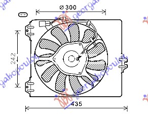 VENTILATOR (1.9 JTD-DDiS) FIAT SEDICI 2007- (189)