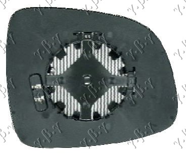 STAKLO RETROVIZORA SA GREJACEM -2012 (KONVEKSNO) FIAT SEDICI 2007- (189)