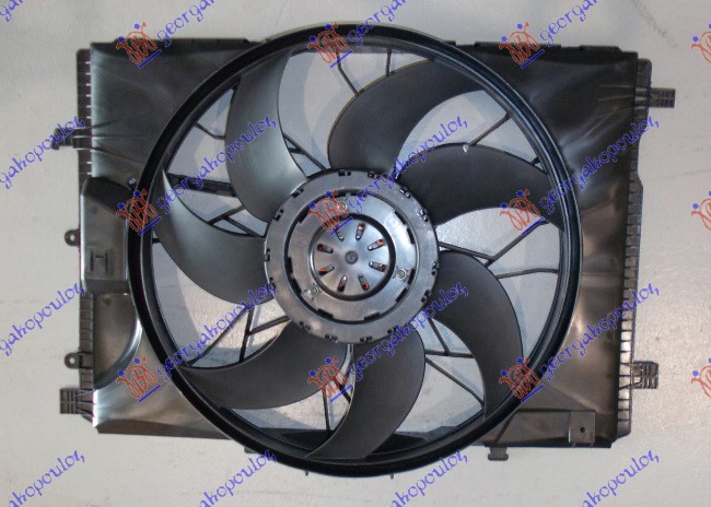 VENTILATOR KOMPLET (BENZIN/DIZEL) (475mm) (4 PIN) (400 W) (MODUL ELEKTRICNE KONTROLE) MERCEDES CLS COUPE 2010-2014 (W218)