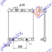 HLADNJAK MOTORA 1.0/1.3 16V (AUTO) (38x36) NISSAN MICRA 2000-2002 (K11)