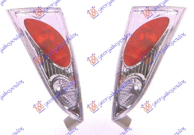 STOP LAMPA HROM (SET) (TUNING) FORD FOCUS 1998-2004 (DNW/DFW)