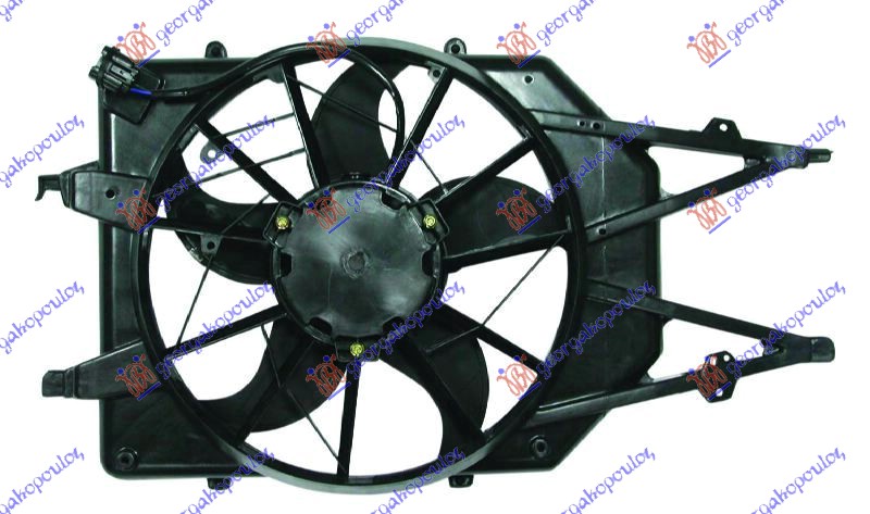 VENTILATOR KOMPLET (BENZIN) (-AC) FORD FOCUS 1998-2004 (DNW/DFW)