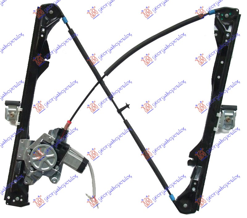PODIZAC PREDNJEG PROZORA ELEKTRICNI 3 VRATA (2 KABLA) FORD FOCUS 1998-2004 (DNW/DFW)