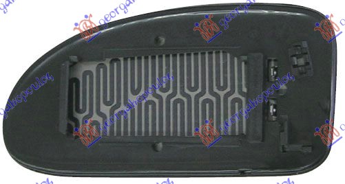 STAKLO RETROVIZORA SA GREJACEM (CETVRTASTO KACENJE) (KONVEKSNO) FORD FOCUS 1998-2004 (DNW/DFW)