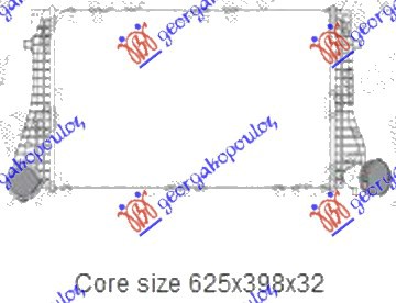 HLADNJAK INTERKULERA 1.9 TDI (625x410x32) ARL SEAT TOLEDO 1999-2004 (1M2)