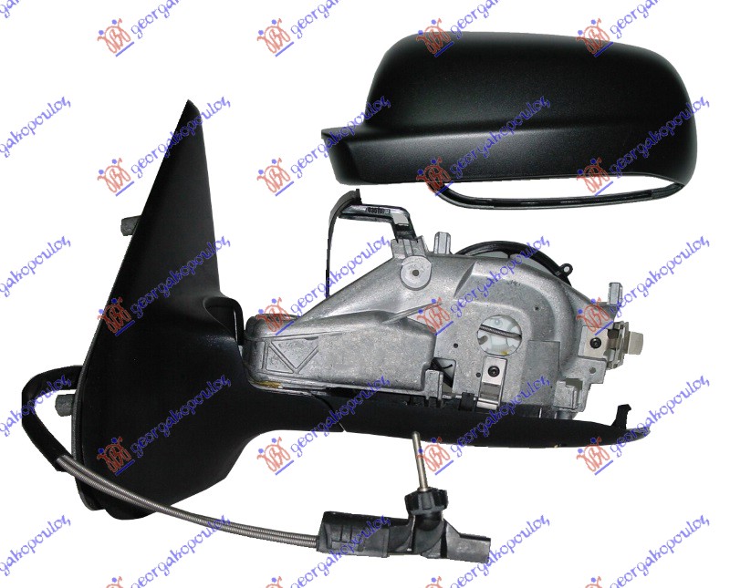 RETROVIZOR MEHANICKI SA SAJLOM (A KVALITET) (ASFERICNO STAKLO) SEAT IBIZA 1999-2002 (6K1)