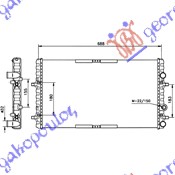 HLADNJAK MOTORA ZA SVE MODELE BENZIN/DIZEL (MAN/AUTO) (+/-AC) (65x38) SEAT CORDOBA 1999-2002 (6K1/6K2)