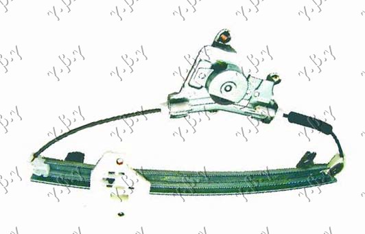PODIZAC ZADNJEG PROZORA ELEKTRICNI (BEZ MOTORA) HYUNDAI ACCENT L/B 1999-2002 (LC)