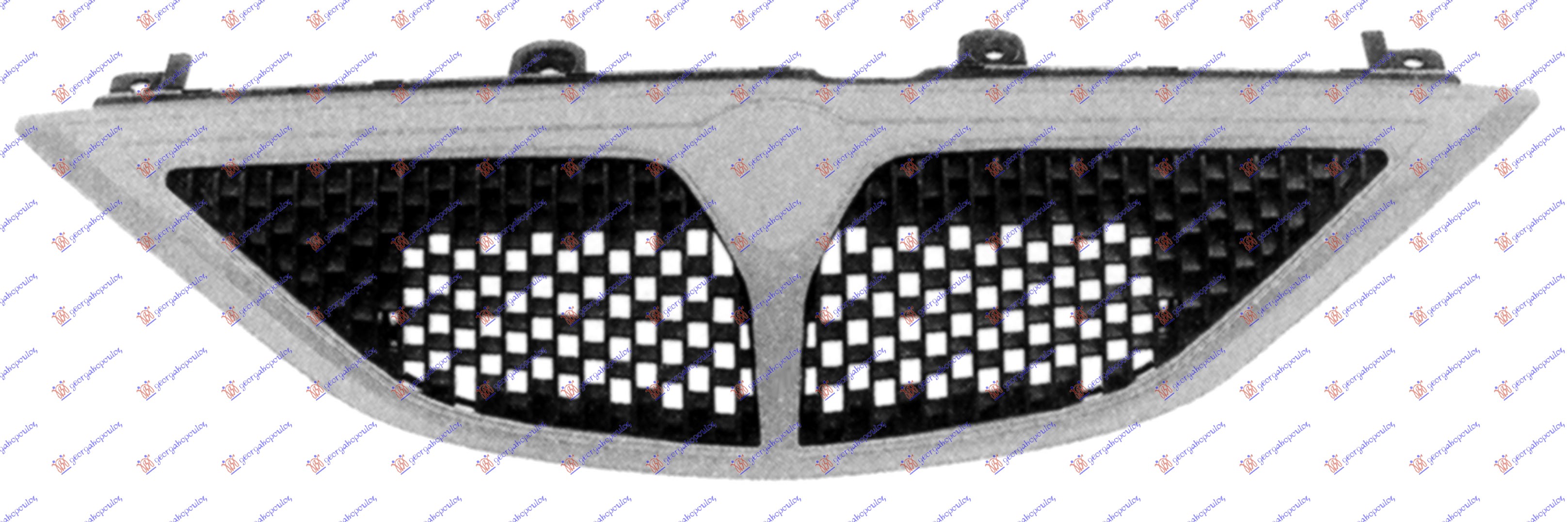 PVC MASKA KOMPLET HROM 2000- LANCIA Y 1996-2003 (840)