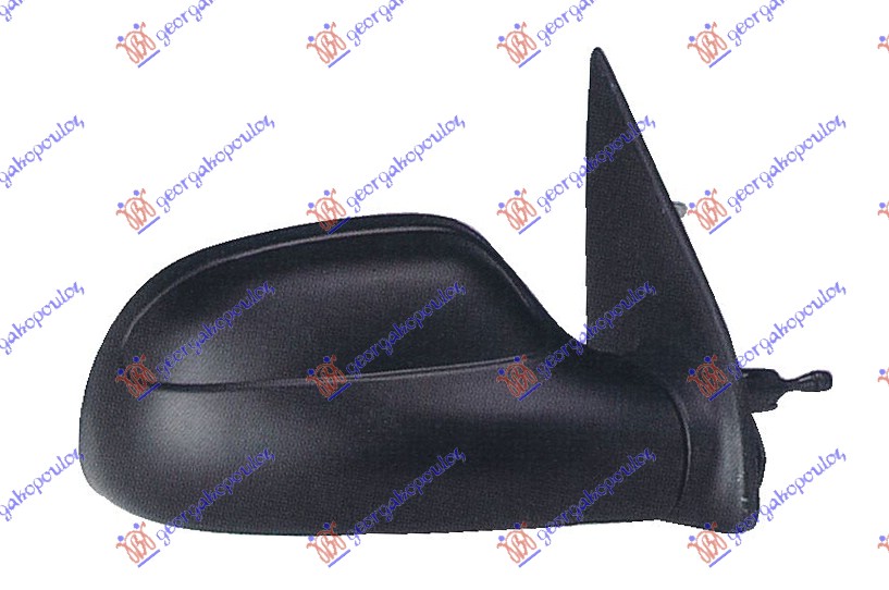 RETROVIZOR MEHANICKI SA SAJLOM CRNI (A KVALITET) (KONVEKSNO STAKLO) CITROEN SAXO 1999-2004 (S0/S1)