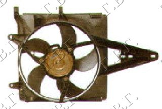VENTILATOR HLADNJAKA KOMPLET (BENZIN/DIZEL) (+AC) FIAT STRADA 1999-2005 (178/278)