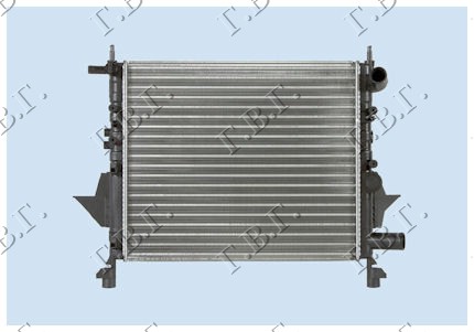 HLADNJAK MOTORA 1.1cc 8V 1.2cc 16V (-AC) (43x37.7) RENAULT TWINGO 2000-2007 (C06)