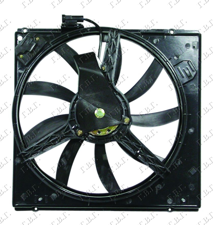 VENTILATOR HLADNJAKA KOMPLET (BENZIN) (+AC) RENAULT TWINGO 2000-2007 (C06)