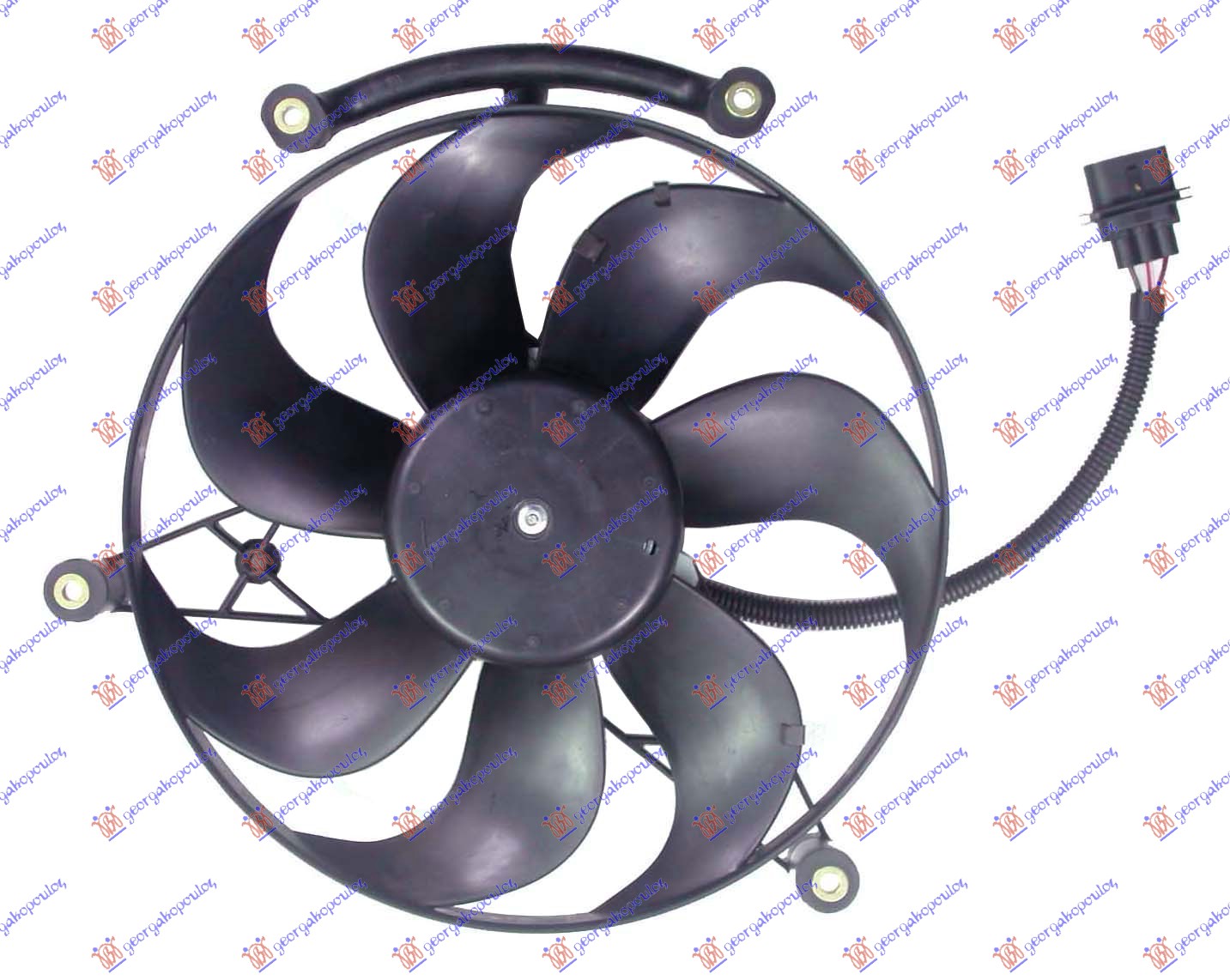 VENTILATOR HLADNJAKA KOMPLET (1.6 BENZIN) (AUTOMATSKI) VW POLO 1999-2001 (6N2)