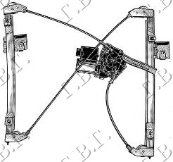 PODIZAC PREDNJEG PROZORA 5 VRATA COMFORT (A KVALITET) VW POLO 1999-2001 (6N2)