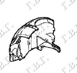 POTKRILO (ZADNJI DEO) RENAULT MEGANE COUPE-CABRIO 1999-2002 (EA0/EA1)
