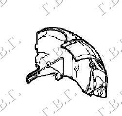 POTKRILO (ZADNJI DEO) RENAULT MEGANE COUPE-CABRIO 1999-2002 (EA0/EA1)
