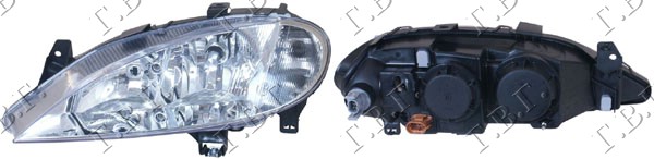 FAR DUPLO SOCIVO (3 SIJALICE) (DEPO) RENAULT MEGANE COUPE-CABRIO 1999-2002 (EA0/EA1)
