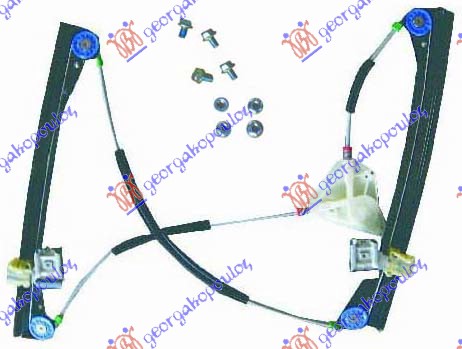 PODIZAC PROZORA ELEKTRICNI (BEZ MOTORA) 3 VRATA VW POLO 2002-2005 (9N2)