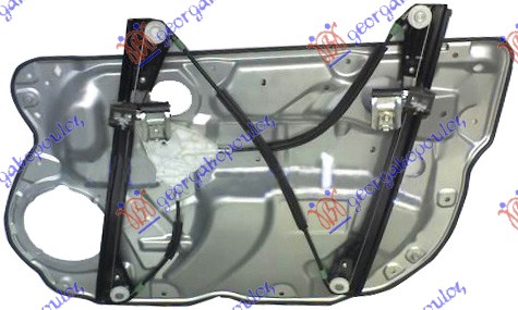 PODIZAC PREDNJEG PROZORA ELEKTRICNI (BEZ MOTORA) 5 VRATA (A KVALITET) VW CROSS POLO 2005-2009 (9N3)
