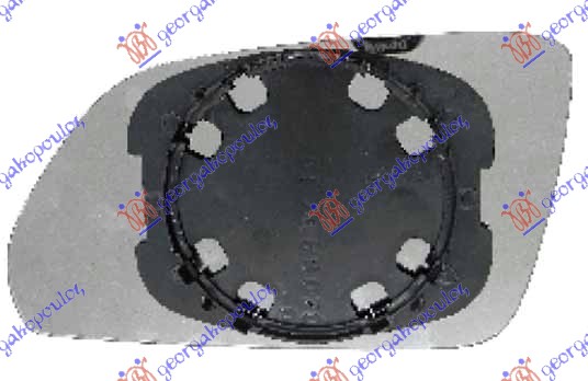 STAKLO RETROVIZORA (KONVEKSNO) VW POLO 2002-2005 (9N2)