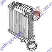 HLADNJAK INTERKULERA BENZIN (23x207x62) VW PASSAT 2000-2005 (3B3/3B6)