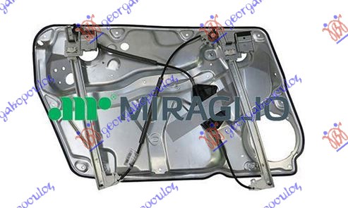 PODIZAC PREDNJEG PROZORA ELEKTRICNI (BEZ MOTORA) (SA NOSACEM) (A KVALITET) SKODA SUPERB 2001-2008 (3U4)