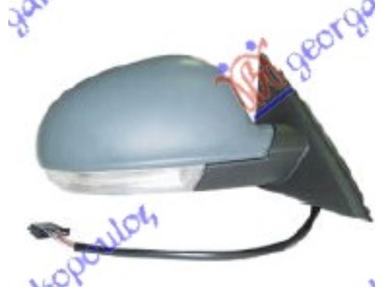 RETROVIZOR ELEKTRICNI SA GREJACEM (MIGAVAC) 2003- (KONVEKSNO STAKLO) VW PASSAT 2000-2005 (3B3/3B6)