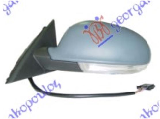 RETROVIZOR ELEKTRICNI SA GREJACEM (MIGAVAC) 2003- (ASFERICNO STAKLO) VW PASSAT 2000-2005 (3B3/3B6)