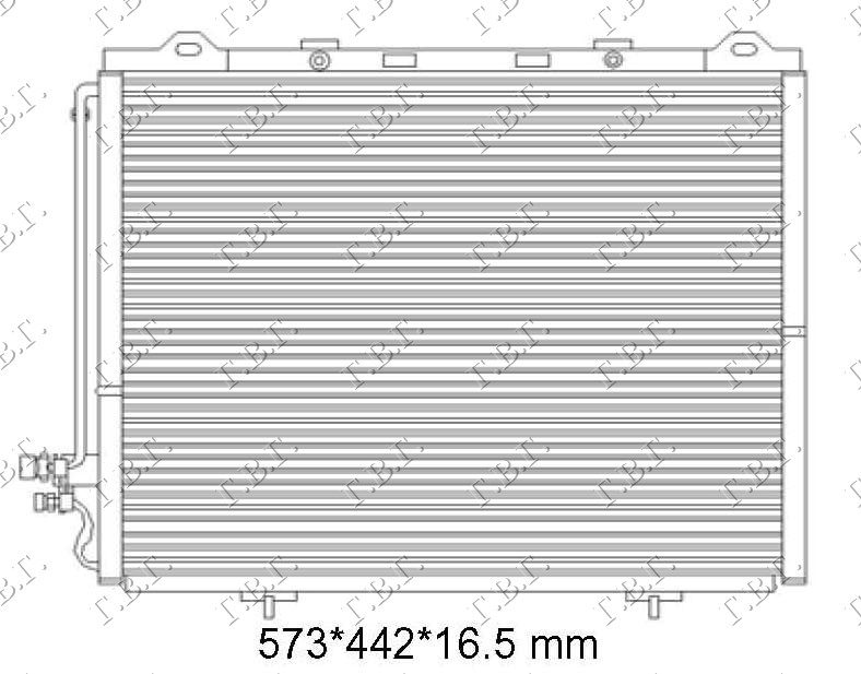 HLADNJAK KLIME ZA SVE MODELE BENZIN/DIZEL (570x48x20) MERCEDES E CLASS 1999-2002 (W210)