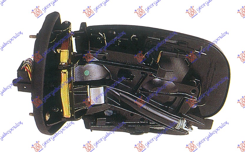 RETROVIZOR (BEZ POKLOPCA) ELEKTRICNI SA GREJACEM (MIGAVAC) (7 PIN) (ASFERICNO STAKLO) MERCEDES E CLASS 1999-2002 (W210)