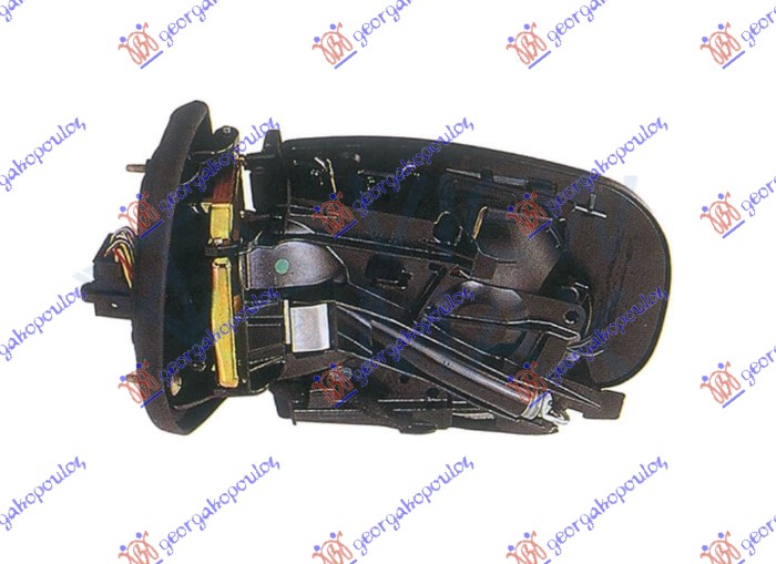 RETROVIZOR (BEZ POKLOPCA) ELEKTRICNI SA GREJACEM (MEMORIJA) (MIGAVAC) (ASFERICNO STAKLO) MERCEDES E CLASS 1999-2002 (W210)